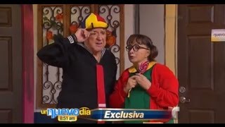 Kiko y la Chilindrina se reconcilian  Un Nuevo Día  Telemundo [upl. by Ainsworth]