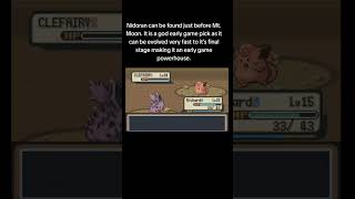 Nidoran can be an early game powerhousegamefreak nintendo rpg videogames pokemon shorts [upl. by Augustus358]