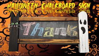 Great DIY Halloween Chalkboard Sign [upl. by Neal]