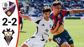 Huesca vs Albacete 22 Todos los goles y resumen ampliado [upl. by Hiasi]