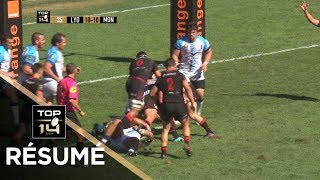 TOP 14  Résumé LyonMontpellier 5513  J4  Saison 20182019 [upl. by Eecyac]