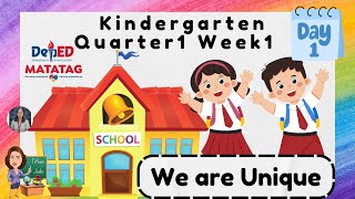 Kindergarten MATATAG Curriculum Quarter1 Week1 [upl. by Mirella]