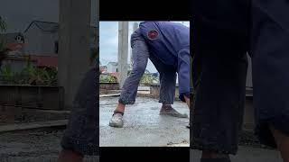 manual cement mortar screed  Building a Classic House build construction [upl. by Reave]