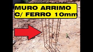 NUNCA USE FERRO de 10mm em MUROS DE ARRIMO VEJA O QUE PODE ACONTECER [upl. by Donovan]