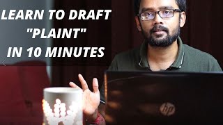 How to Draft a quotPlaintquot  Learn in 10 Minutes  Rohit Pradhan [upl. by Iniffit]