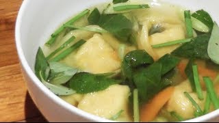 Chicken Wonton Soup Recipe  Marks Cuisine 68 [upl. by Dibbell]