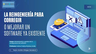 La reingeniería para corregir o mejorar un software ya existente [upl. by Hyland]