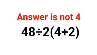 48÷242 The answer is not 4 Many got it wrong Ukraine Math Test math percentages ukraine [upl. by Arst]