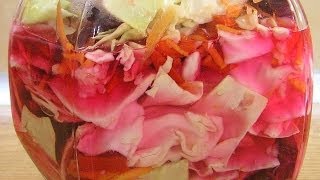 Капуста погрузински  Sauerkraut in Georgian ♡ English subtitles [upl. by Tlihcox]