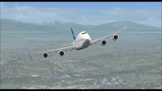 BOEING 747 8i GARUDA INDONESIA AIRLINES TAKE OFF FROM KATHMANDU INTL AIRPORT FS9 HD [upl. by Sitnalta]