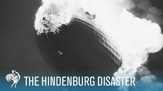 Hindenburg Disaster Real Zeppelin Explosion Footage 1937  British Pathé [upl. by Aronoh]