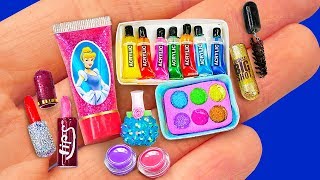 67 DIY MINIATURE IDEAS for BARBIE  BIG MAKEUP COLLECTION BARBIE HACKS and more [upl. by Yelah629]