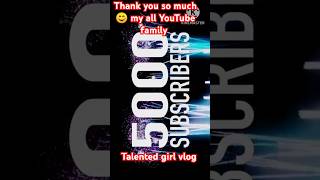 5k subscribers complete ✅ Thanks my all supporter itna pyar Dene ke liye 🥰😍🥳🤩 [upl. by Lednar]