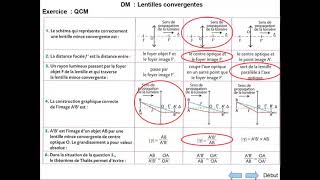 QCM lentilles convergentes [upl. by Esaj]