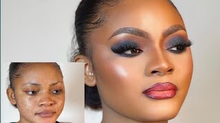 MAKEUP TRANSFORMATION FOR BEGINNERS  SMOKEY EYE LOOK [upl. by Ivey]