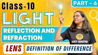 Lens Light Reflection and Refraction Class 10 Physics Part 6 [upl. by Rahsab569]