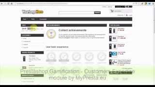 Prestashop gamification  customers expertise module [upl. by Navetse]