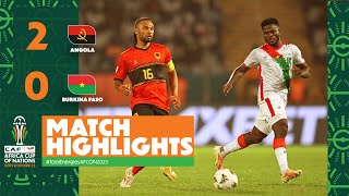 HIGHLIGHTS  Angola 🆚 Burkina Faso TotalEnergiesAFCON2023  MD3 Group D [upl. by Eleahcim]