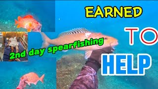 spearfishing Philippines2nd day dive EARNED TO US HELP [upl. by Dupuis]