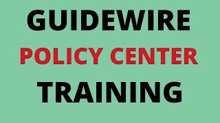 Guidewire policy center training  Policy center demo  guidewire policy center demo for beginners [upl. by Carena]