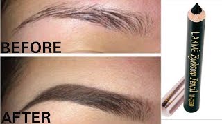 Eyebrows को fill करने का सबसे आसान तरीक़ा ft Lakme Eyebrow Pencil Only Rps 65TipsToTop By Shalini [upl. by Henryk946]