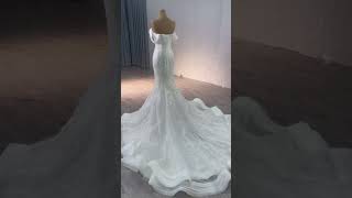 Highend Elegant White Lace Satin Wedding Dresses [upl. by Copp]