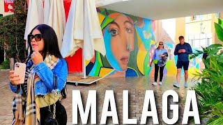 MALAGA 🇪🇦 Old City Prepared to the CHRISTMAS Costa del Sol Andalucía Spain 4K [upl. by Amari]