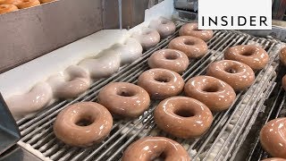 How Krispy Kreme Doughnuts Are Made [upl. by Mullac775]