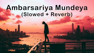 Ambarsariya Mundeya  Slowed amp Reverb  Fukrey [upl. by Nesnaj]