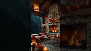 Cozy Fall Feels Relaxing Rainfall Fireside Vibes [upl. by Orabel]