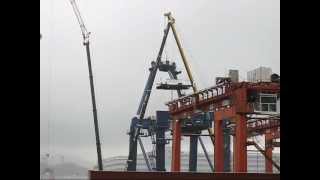 Hitachi Gantry Crane down [upl. by Savart]