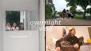 SLEEPOVER grocery Hamilton  cooking biking beads  Angelica Josh [upl. by Nnayllas]