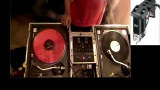 Scratching with Shure M447 Turntablist Needles Recommeded needles For Rane Serato Scratch Live [upl. by Lubow667]