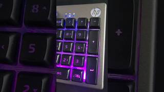 HP K500F Backlit Membrane Wired Gaming Keyboard with Metal Panel with 26 AntiGhosting Keys gadgets [upl. by Soinski]