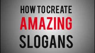 How To Create Amazing Slogans [upl. by Fin686]