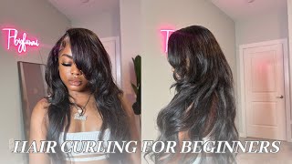 How to curl your hair Barrel curls  T3 micro curler howto curlingiron [upl. by Humfried665]