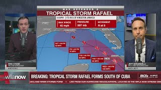 RARE NOVEMBER STORM Tropical Storm Rafael forms in the Caribbean  Tracking the Tropics [upl. by Tallia]