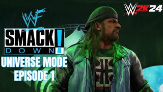 WWE2K24  Universe Mode  Attitude Era  Smackdown  Episode 1 [upl. by Gibbeon]