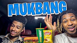 DDG amp Blueface Mukbang [upl. by Anirazc]