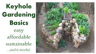 Keyhole Gardening Basics Easy Affordable Sustainable and it Works [upl. by Adnoluy]