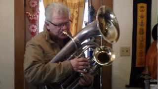 ECO2708 Conn Doublebell 5valve Euphonium circa 1926 in excellent shape [upl. by Ludvig]