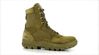 Mens Thorogood 8quot Steel Toe Military USA Made Work Boot 8038800 at SteelToeShoescom [upl. by Hersh644]