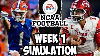 Florida Gators vs Utah  NCAA14 Simulation Updated Rosters [upl. by Sugden]