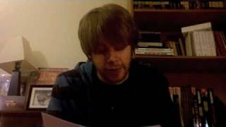 Cole reads quotDavidquot by Earle Birney [upl. by Ecinev]