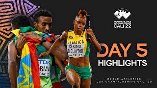 Day 5 Highlights  World Athletics U20 Championships Cali 2022 [upl. by Cloutman]