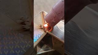 Tig welding on STAINLESS STEEL corner joint [upl. by Joellen167]