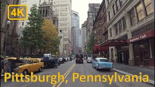 Driving in Downtown Pittsburgh Pennsylvania  4K60fps [upl. by Karleen]