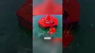 How life rafts work 🛟 liferaft fyp interesting raft [upl. by Hiro44]