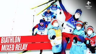 Biathlon  Full Replay  Mixed Relay  Beijing2022 [upl. by Kenta]