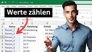 Excel Werte zählen mit ZÄHLENWENN und ANZAHLFunktion mehrere Kriterien nicht leere Zellen [upl. by Lyrahs]